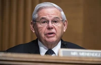Chủ tịch Ủy ban Đối ngoại Thượng viện Mỹ - ông Robert Menendez tại một phiên điều trần tại Đồi Capitol, thủ đô Washington D.C. ngày 10-5. Ảnh: AP