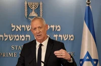Bộ trưởng Quốc phòng Israel - ông Benny Gantz phát biểu tại một sự kiện ở Jerusalem, ngày 12-10.Ảnh: AFP
