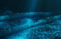 Rò rỉ đường ống Nord Stream trên biển Baltic. Ảnh: RT