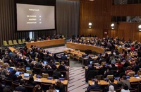 Hội đồng Kinh tế và Xã hội Liên Hợp Quốc (ECOSOC) thông qua dự thảo nghị quyết do Mỹ soạn thảo loại bỏ Iran khỏi Ủy ban Địa vị Phụ nữ (CSW) tại trụ sở LHQ ở New York (Mỹ) ngày 14-12. Ảnh: REUTERS