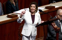 Chủ tịch Hạ viện Mỹ Nancy Pelosi (D-CA) tại Điện Capitol ở thủ đô Washington D.C. (Mỹ) ngày 17-11. Ảnh: REUTERS