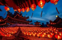 Chùm ảnh các nước châu Á trang hoàng mừng Tết 