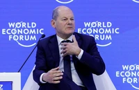 Thủ tướng Đức Olaf Scholz phát biểu tại Hội nghị thường niên Diễn đàn Kinh tế Thế giới (WEF) ở thị trấn Davos (Thụy Sĩ) ngày 18-1. Ảnh: REUTERS