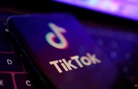 Logo ứng dụng TikTok. Ảnh: REUTERS