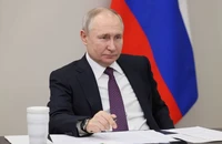 Tổng thống Nga Vladimir Putin chủ trì một cuộc họp tại nước Cộng hòa Buryatia (thuộc) Nga ngày 14-3. Ảnh: SPUTNIK