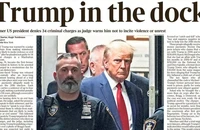 Phản ứng trái chiều của truyền thông thế giới sau vụ ông Trump ra tòa