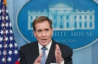 Phát ngôn viên Hội đồng An ninh Quốc gia Mỹ John Kirby. Ảnh: REUTERS