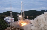 Vụ phóng ngày 31-5 của Triều Tiên. Ảnh: KCNA