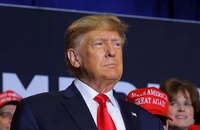 Cựu Tổng thống Mỹ Donald Trump tham dự một sự kiện vận động tranh cử ở bang New Hampshire (Mỹ) ngày 27-4. Ảnh: REUTERS