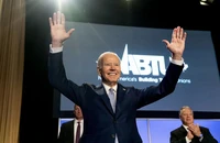 Tổng thống Joe Biden phát biểu tại Hội nghị Lập pháp Quốc gia ở thủ đô Washington D.C (Mỹ) ngày 25-4. Ảnh: AP