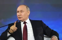 Tổng thống Nga Vladimir Putin tại Diễn đàn Kinh tế Quốc tế St. Petersburg tổ chức tại TP St.Petersburg (Nga) ngày 16-6. Ảnh: SPUTNIK