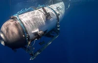 Mẫu tàu ngầm chuyên đưa du khách tới tham quan xác Titanic. Ảnh: OCEANGATE EXPEDITIONS