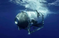 Một tàu ngầm của công ty OceanGate Expeditions. Ảnh: AP