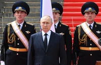Tổng thống Nga Vladimir Putin phát biểu trước các đơn vị quân đội Nga tại Điện Kremlin (thủ đô Moscow, Nga) ngày 27-6. Ảnh: SPUTNIK