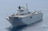 Úc đưa tàu chiến lớn nhất tập trận với Philippines, Mỹ ở Biển Đông