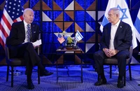 Ông Biden đến Tel Aviv gặp ông Netanyahu, nói tin vụ bệnh viện Gaza trúng không kích không phải Israel làm