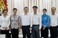 Nhiều cơ quan, đơn vị thăm, chúc mừng báo Pháp Luật TP.HCM nhân ngày 21-6