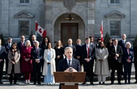 Tân thủ tướng Canada họp báo sau nhậm chức, nhắn đến ông Trump 