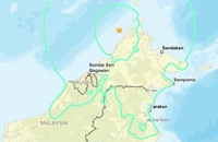 Động đất mạnh 7,1 độ richter ngoài khơi Malaysia