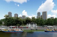 Phối cảnh kênh đào Funan Techo.