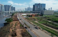 Nhiều hạng mục trọng điểm ở công viên bờ sông Sài Gòn sắp hoàn thiện