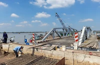 Bến phà Rạch Miễu tạm sẽ hoạt động từ ngày 27-1