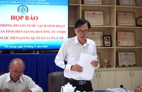 Giá nước sạch sinh hoạt với hộ gia đình ở Tiền Giang tăng thêm 1.200 đồng/m3