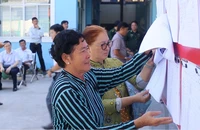 Xã đảo Thạnh An rực rỡ cờ đỏ sao vàng trước ngày bầu cử