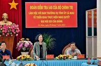 Công bố Quyết định kiểm tra của Bộ Chính trị đối với tỉnh Cà Mau