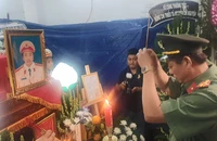Truy thăng lên trung tá cho công an hy sinh khi làm nhiệm vụ ở Cà Mau