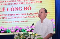 Cà Mau công bố hoàn thành chương trình xoá nhà tạm