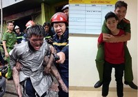 Chàng trai cõng chiến sĩ PCCC đã cứu mạng mình trong đám cháy