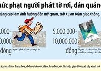 Từ 5-5, phát tờ rơi, dán quảng cáo sẽ bị phạt nặng