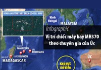 Vị trí MH370 theo chuyên gia của Úc