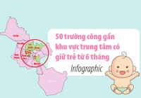 50 trường công gần khu vực trung tâm có giữ trẻ từ 6 tháng