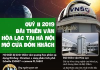 Quý II 2019: Đài thiên văn Hòa Lạc - Hà Nội mở cửa đón khách