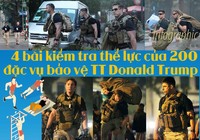 4 bài kiểm tra thể lực của 200 đặc vụ bảo vệ TT Donald Trump