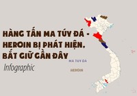Hàng tấn ma túy đá, heroin bị bắt giữ
