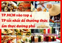 TP.HCM vào top 4 TP tốt nhất để thưởng thức ẩm thực đường phố