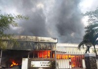 Cháy công ty sát kho gas ở Đà Nẵng