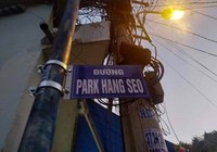 Sở VH&TT nói về việc dân tự gắn tên đường ông Park Hang-seo