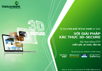Vietcombank tăng cường bảo mật cho thanh toán trực tuyến