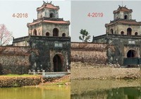 Tu bổ bờ kè thành hào Huế: Tùy tiện, không đúng bản vẽ
