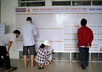Ngày đầu bán vé tết: ‘Chưa kịp mua đã hết vé’