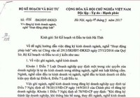 Bộ Tư pháp 'tuýt còi' văn bản của Bộ Kế hoạch và Đầu tư