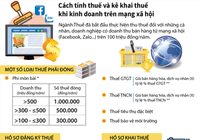 Cách tính thuế và kê khai thuế khi KD trên mạng xã hội