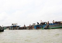 Bộ Công an thông tin vụ bắt 14 tàu trộm cát sông Hàm Luông