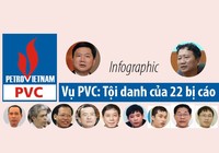 Infographic vụ PVC: Trịnh Xuân Thanh và 21 bị cáo khác