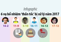 Infographic: 6 vụ bổ nhiệm ‘thần tốc’ bị xử lý năm 2017