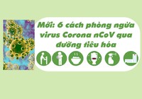 Mới: 6 cách phòng ngừa virus Corona nCoV qua đường tiêu hóa